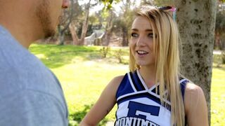 Skinny High School Cheerleader Rides Lover From Craigslist