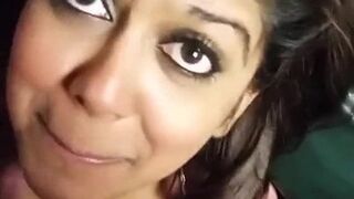 desi expressive indian gives a cute bj