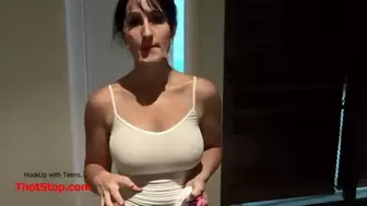 Nasty MILF Caught Blowing Neighors Penis