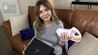 Surprise my Busty Gf Gabbie with new Jordans and Receive Bomb Sex and a Titty Fuck in Return