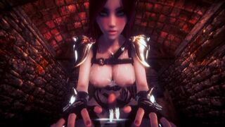 [LEAGUE OF LEGENDS] SELF PERSPECTIVE you and Katarina in Dungeon (3D PORN 60 FPS)