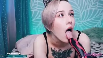 Ultimate AHEGAO : Masturbate, Point Of View Bj, Double Dildo Swallowing