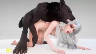 Curvy Girl Breeds with Werewolf | Gigantic Schlong Monster | 3D Porn Naughty Life