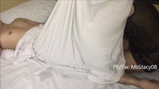 Pinay horny teeny wakes up her BF for sex