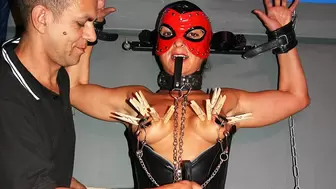 bizarre sex with masked muscle milf