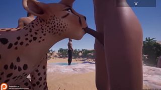Furry Porn Cheetah Bj Set of