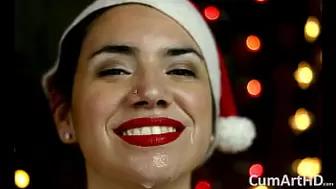 Merry Christmas! Holiday bj and cum-shot! Bonus photo session!