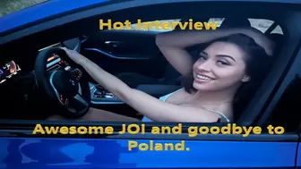 Sharp JOI from swallowing dong or the way Goddess Gypsy Queen says goodbye to Poland !!!