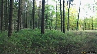 Fresh shy Russian whore gives a bj in a German forest and swallow spunk in POINT OF VIEW (first amateur porn from family archive). #amateur #homemade #skinny #russiangirl #bj #blowjob #cum #cuminmouth #swallow
