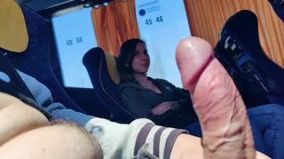 Stranger teenie blow meat in bus