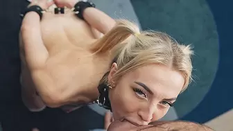 deepthroat teenie gets behind destroyed