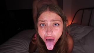 THROAT DESTRUCTION! Sloppy bj, spit play and facefucking!