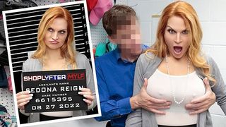 Shoplyfter Mylf - Bratty Milf With Large Boobs And Massive Nipples Sedona Reign Obeys Security Officer