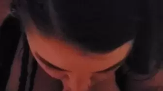 Submissive BBW Milf Deepthroats with a Throatpie
