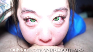 Green Eyes JAPANESE NURSE deepthroat crying POINT OF VIEW bj for her patient! ( sukisukigirl )
