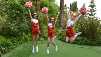 Attractive Little Cheerleaders Emma Starletto, Lily Glee & Gia Gelato Fuck Their Perv Coach - BFFS