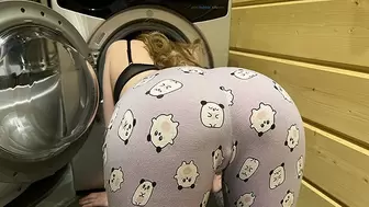 Charming Babe Stuck In The Washing Machine And Hammered - Anny Walker
