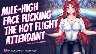 Facefucking the Sleazy Flight Attendant [ASMR] [Audio] [Deepthroat] [Submissive Slut] [Sloppy BJ]