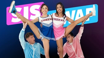 The Sneaky Rion & Juan Join The Cheerleading Squad In Order To Meet Wild Hoes & Get Laid- SisSwap