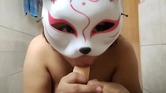 Blowing a dildo for my viewers, this could be your rod, sexyasianvidx