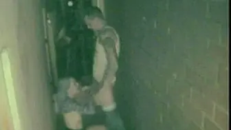 Cute Lovers Bj and Fucking back of club