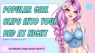 ASMR || Popular Bitch Slips Into Your Bed At Night [Audio Porn] [Slutty Whispers] [asmr moaning]