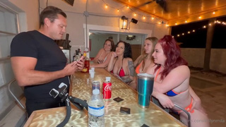Dirty Florida Swinger Couples Have Orgy At A Public Tiki Bar !