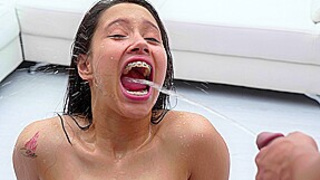 (Bts) Wet version from Lia Ponce 20 loads Cum in Mouth, Yenifer Chacon, Bukkake, 5on1, BBC, Pee drink, DP, Swallow - PissVids