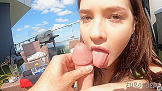 Pov Outdoor Blowjob From Gorgeous Spinner Model Matty Mila Perez Cum Loving Girl