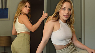 BREAKUP SEX with natural HUGE REAR-END blonde - Anna Claire Cloud