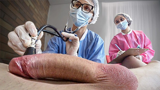 DAY6: 2 NURSES TEST A PATIENT'S NEW PENIS with their gigantic asses