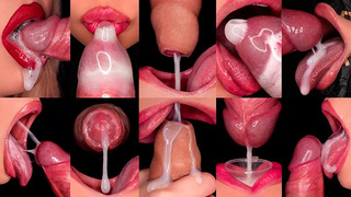 CLOSE UP: BEST MOUTH For Your CUMSHOTS! HOTTEST SPERM MOUTH COMPILATIONS! MILKING - FORESKIN - CONDOM!