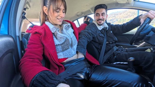 Hard anal for the neighbor who wanted a ride home (public, outdoor)