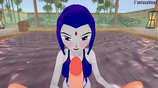 Raven bikini oral sex | one |Titans | Full & SELF PERSPECTIVE on Sheer & PTRN: Fantasyking3