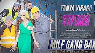 Hot Big Breasted Milf Tanya Virago Is The Center Of A Good Hard Gang Bang