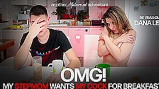 50 Year Old Stepmom Dana Levy Wants Her Stepson's Hard Cock For Breakfast