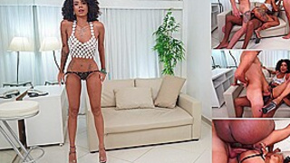 Mih Ninfetinha Is Back To Take 3 Huge Cocks And Get Her Ass Destroyed