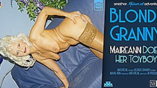 Blonde Granny Maireann Gets Fucked By Her Toyboy On The Couch