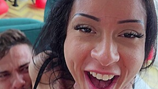 Hard Threesome With Hot Slut Brunette With Tommy Cabrio!! Caramella Del X & Jimmy Bud