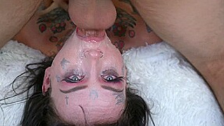 Slobbery Slut Gets Her Throat And Pussy Fucked Hard