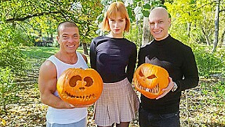 Dolly Dyson No Nut November Part 1 - Double Penetration Threesome