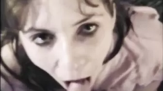Married Milf lost a bet and talked into sucking cock