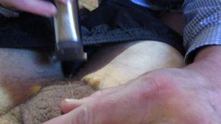 Shaving my lover Cock and. Balls