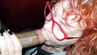 Redhead mature sucks BBC
