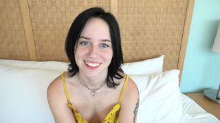 Brand New Pale 18 Yr Older With Freckles Makes Her Porn Debut